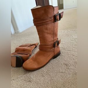 Frye Paige Trapunto Buckle Boots Size 6 B